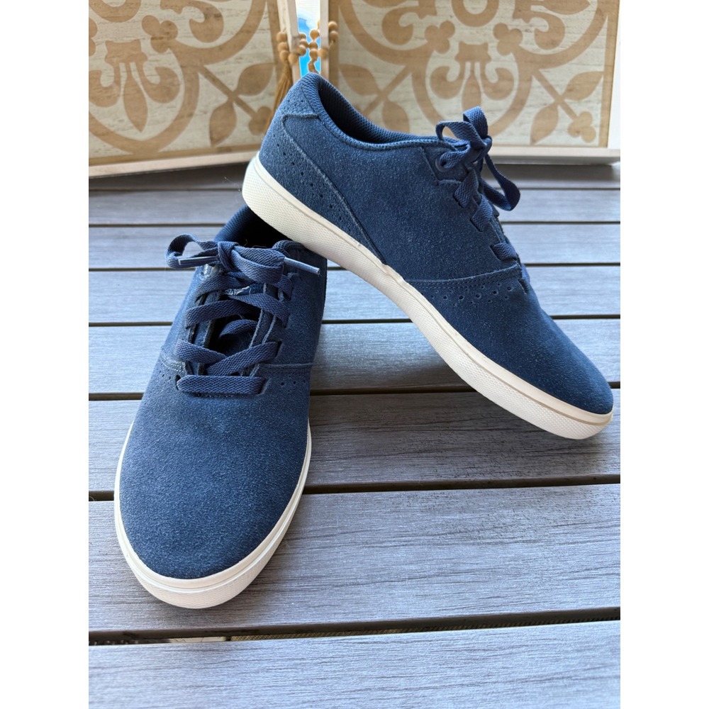 Etnies Men's Rose Rojo Size 8 Blue Suede Low Top Skate Shoe